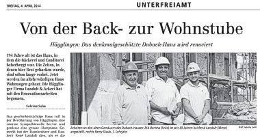 WA-Von der Back- zur Wohnstube